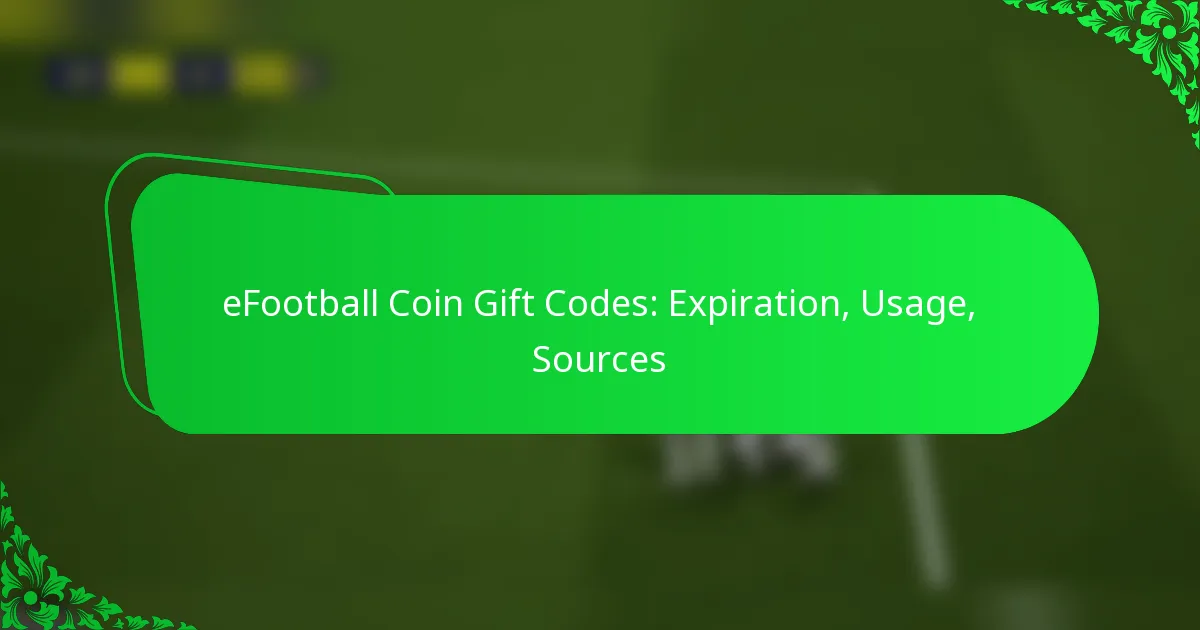 eFootball Coin Gift Codes: Expiration, Usage, Sources